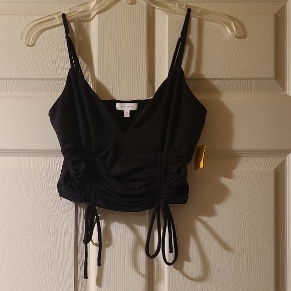 Black Spaghetti Strap Top - Picture 1 of 4